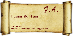 Flamm Adrienn névjegykártya
